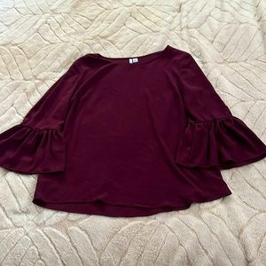 Bell-Sleeve Blouse